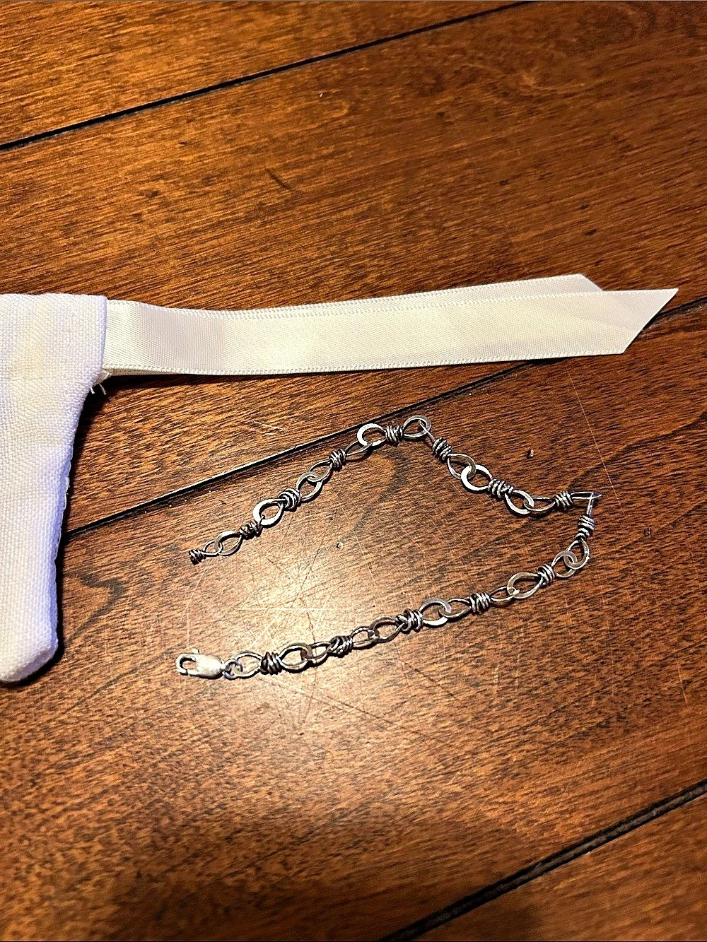 Lucille Martin Jewelry Sterling Silver Chain Bracelet